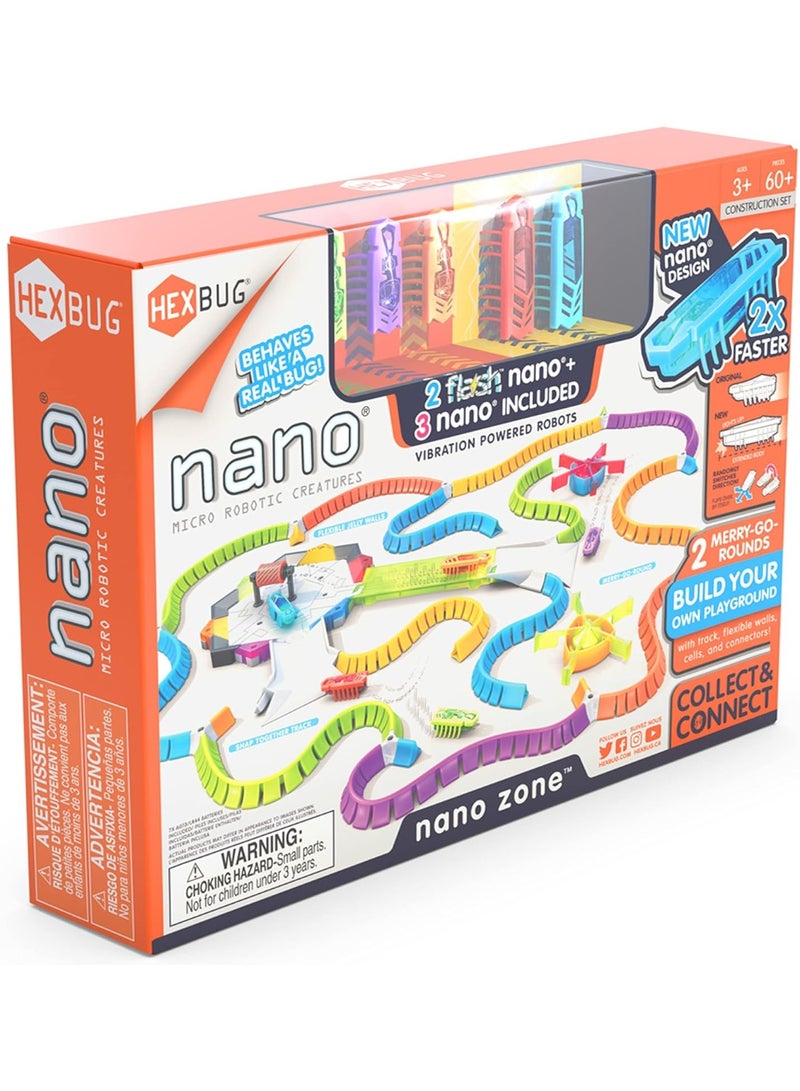 هيكس بج HEXBUG Flash Nano Land – مجموعة ملعب نانو المتحركة مع 3 روبوتات نانو وLED للأطفال 3 سنوات فأكثر - Image 5